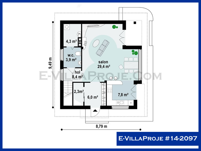 Gazbeton Çelik Ev 158 m² Dubleks (4+1) - Görsel 2