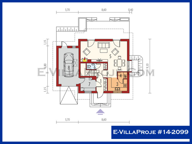 Gazbeton Çelik Ev 158 m² Dubleks (4+1) - Görsel 2