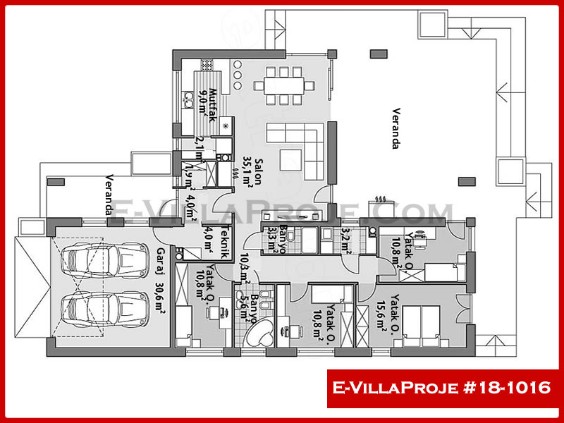 Gazbeton Çelik Ev 158 m² Tek Katlı (4+1) - Görsel 2