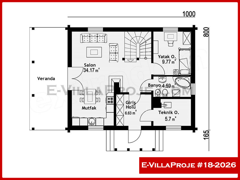 Gazbeton Çelik Ev 160 m² Dubleks (4+1) - Görsel 2