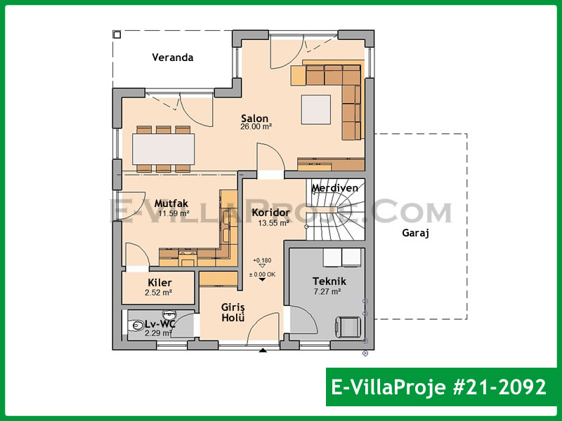 Gazbeton Çelik Ev 160 m² Dubleks (4+1) - Görsel 2