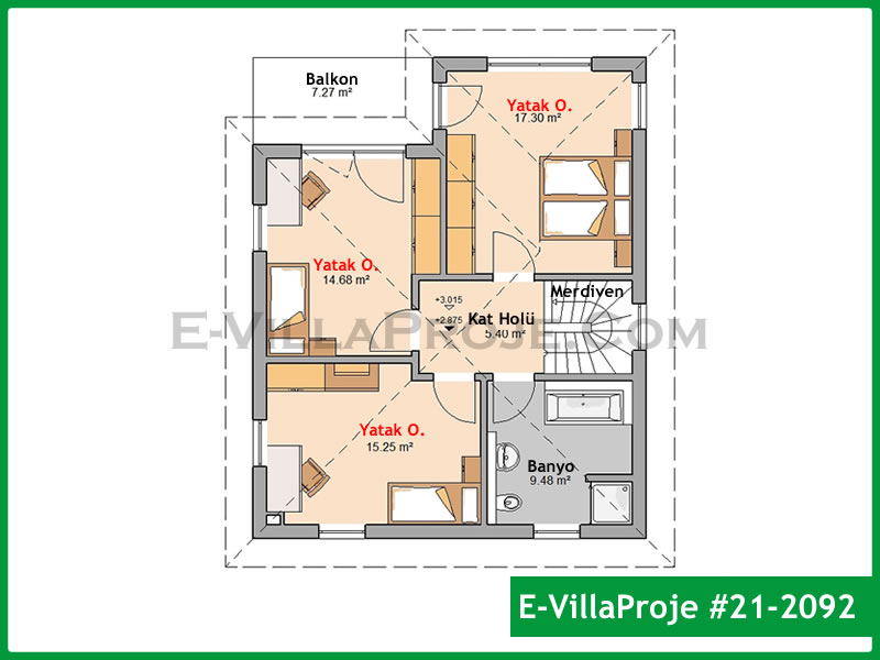 Gazbeton Çelik Ev 160 m² Dubleks (4+1) - Görsel 3