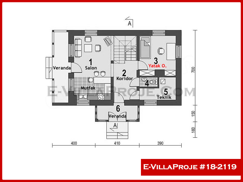 Gazbeton Çelik Ev 160 m² Dubleks (4+1) - Görsel 2