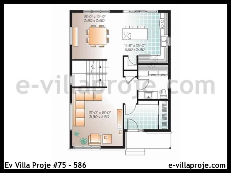 Gazbeton Çelik Ev 160 m² Dubleks (4+1) - Görsel 2