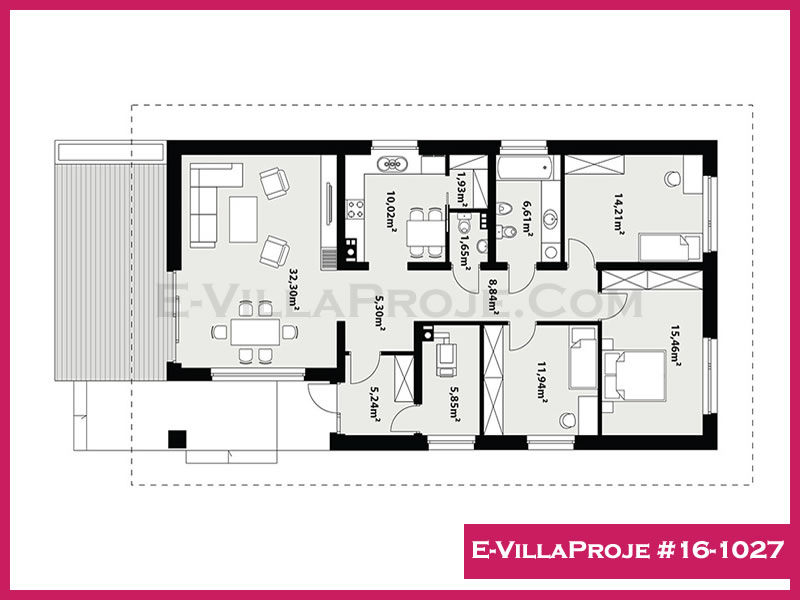 Gazbeton Çelik Ev 160 m² Tek Katlı (4+1) - Görsel 2