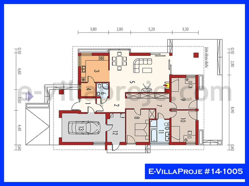 Gazbeton Çelik Ev 161 m² Tek Katlı (4+1) - Görsel 2