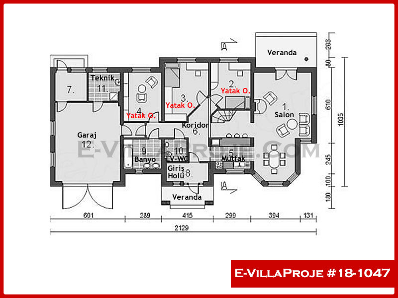 Gazbeton Çelik Ev 161 m² Tek Katlı (4+1) - Görsel 2
