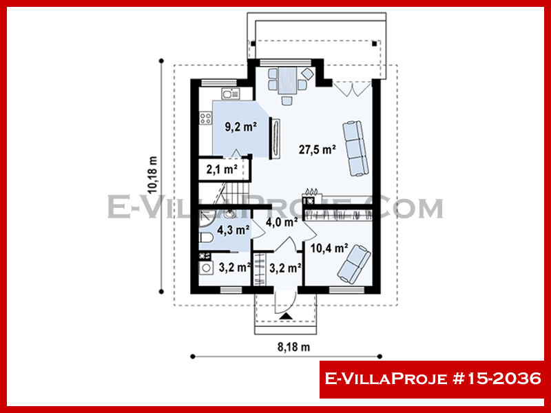 Gazbeton Çelik Ev 162 m² Dubleks (4+1) - Görsel 2