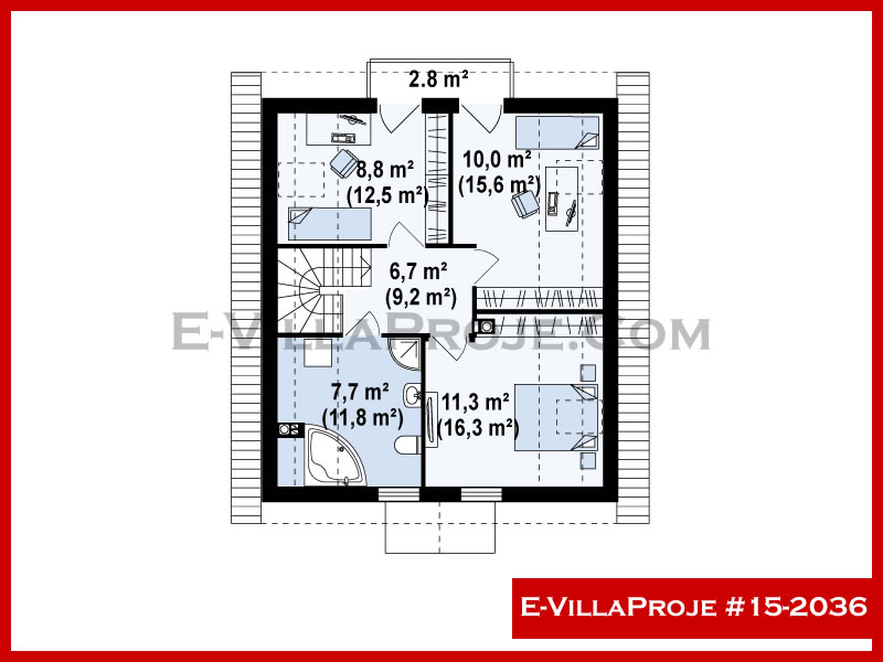 Gazbeton Çelik Ev 162 m² Dubleks (4+1) - Görsel 3