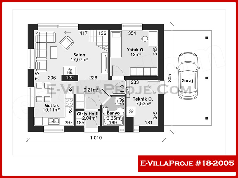 Gazbeton Çelik Ev 163 m² Dubleks (4+1) - Görsel 2