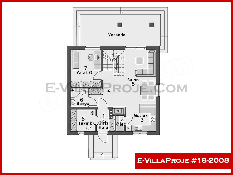 Gazbeton Çelik Ev 164 m² Dubleks (4+1) - Görsel 2