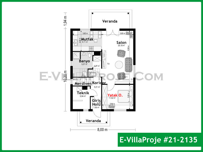 Gazbeton Çelik Ev 164 m² Dubleks (4+1) - Görsel 2