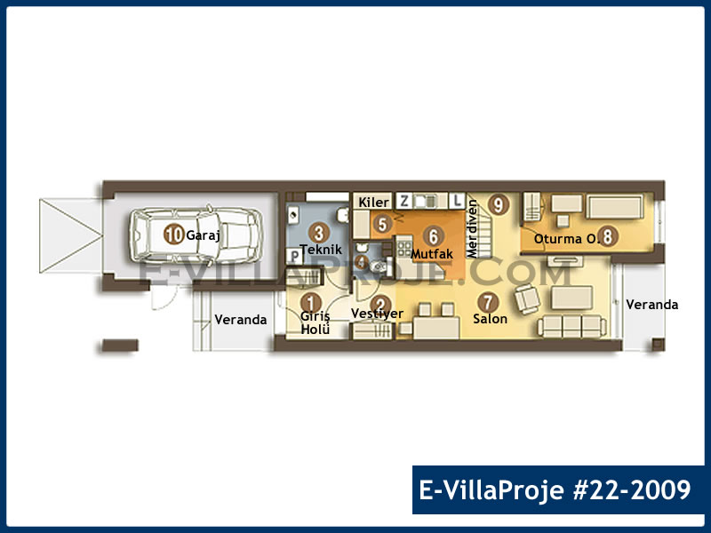 Gazbeton Çelik Ev 164 m² Dubleks (4+1) - Görsel 2