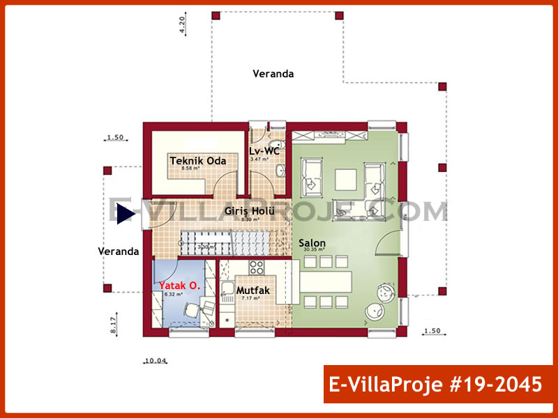 Gazbeton Çelik Ev 164 m² Dubleks (4+1) - Görsel 2