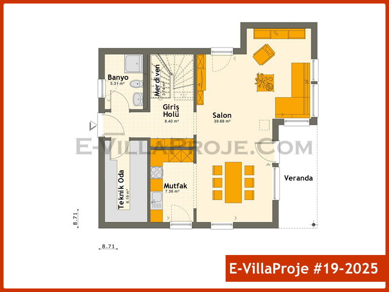 Gazbeton Çelik Ev 164 m² Dubleks (4+1) - Görsel 2