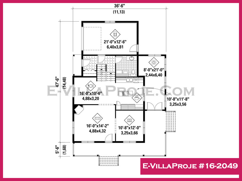Gazbeton Çelik Ev 165 m² Dubleks (4+1) - Görsel 2