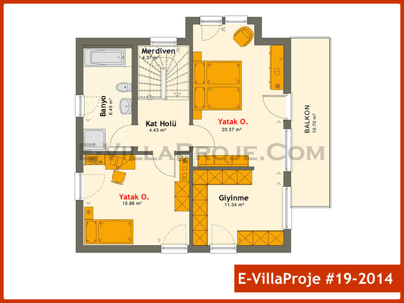Gazbeton Çelik Ev 165 m² Dubleks (4+1) - Görsel 3