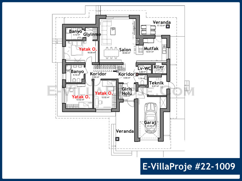 Gazbeton Çelik Ev 165 m² Tek Katlı (4+1) - Görsel 2