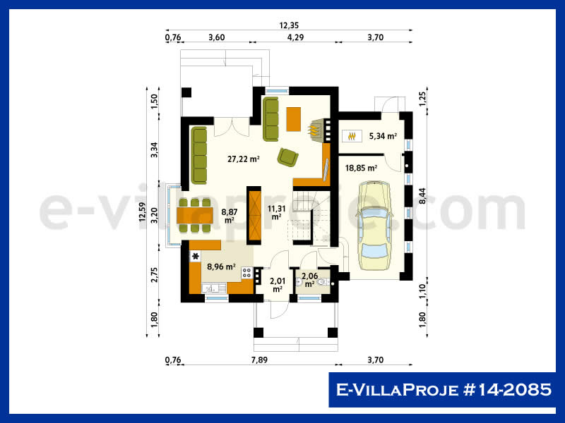 Gazbeton Çelik Ev 166 m² Dubleks (4+1) - Görsel 2