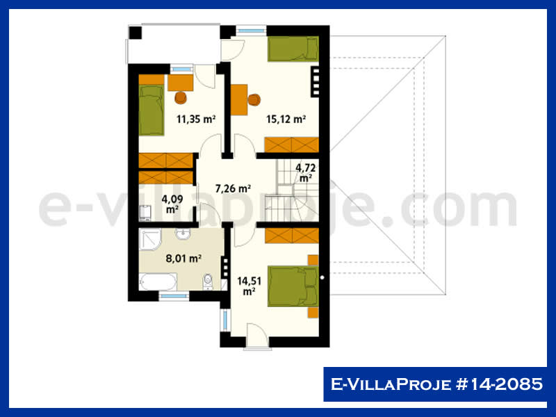 Gazbeton Çelik Ev 166 m² Dubleks (4+1) - Görsel 3