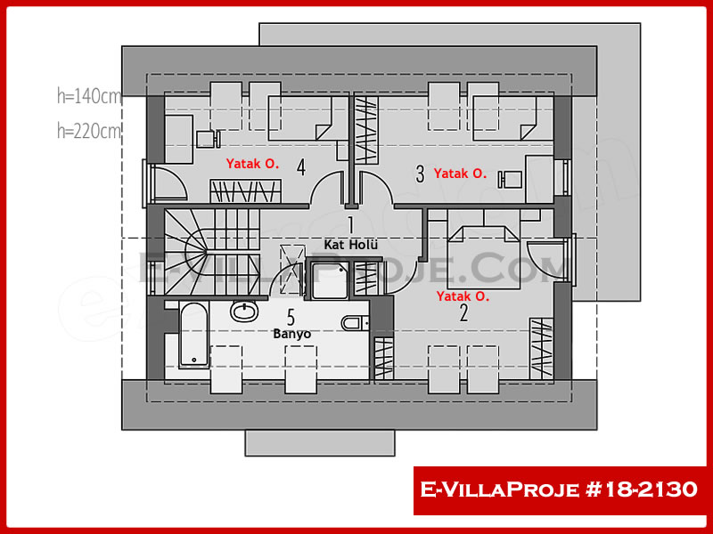 Gazbeton Çelik Ev 167 m² Dubleks (4+1) - Görsel 3