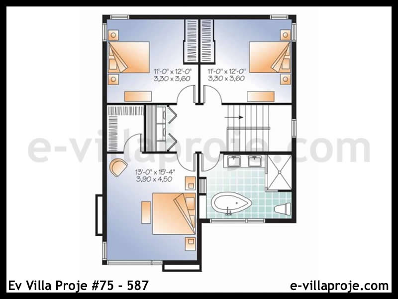 Gazbeton Çelik Ev 167 m² Dubleks (4+1) - Görsel 3