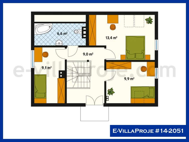 Gazbeton Çelik Ev 168 m² Dubleks (4+1) - Görsel 3