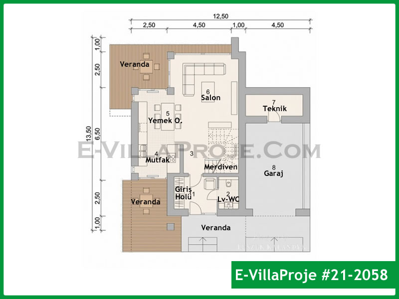 Gazbeton Çelik Ev 168 m² Dubleks (4+1) - Görsel 2