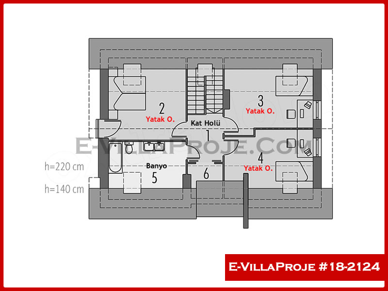 Gazbeton Çelik Ev 168 m² Dubleks (4+1) - Görsel 3