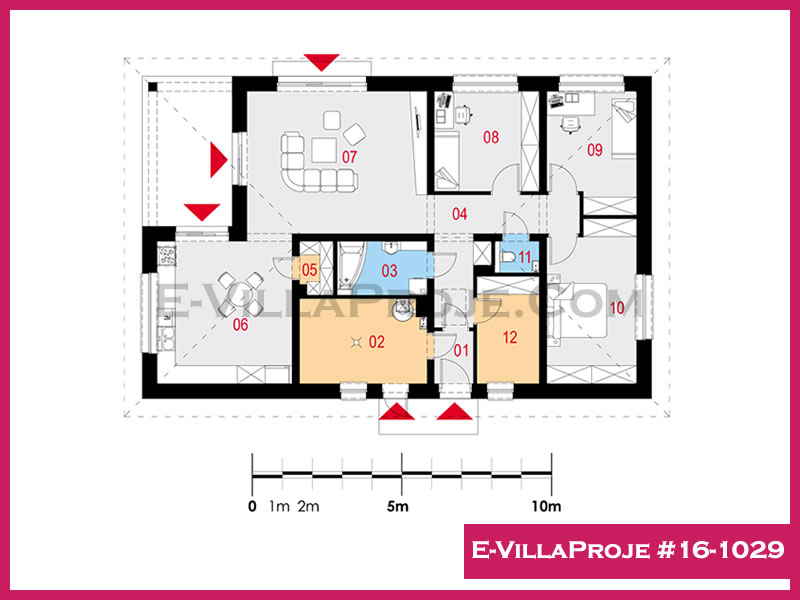 Gazbeton Çelik Ev 168 m² Tek Katlı (4+1) - Görsel 2