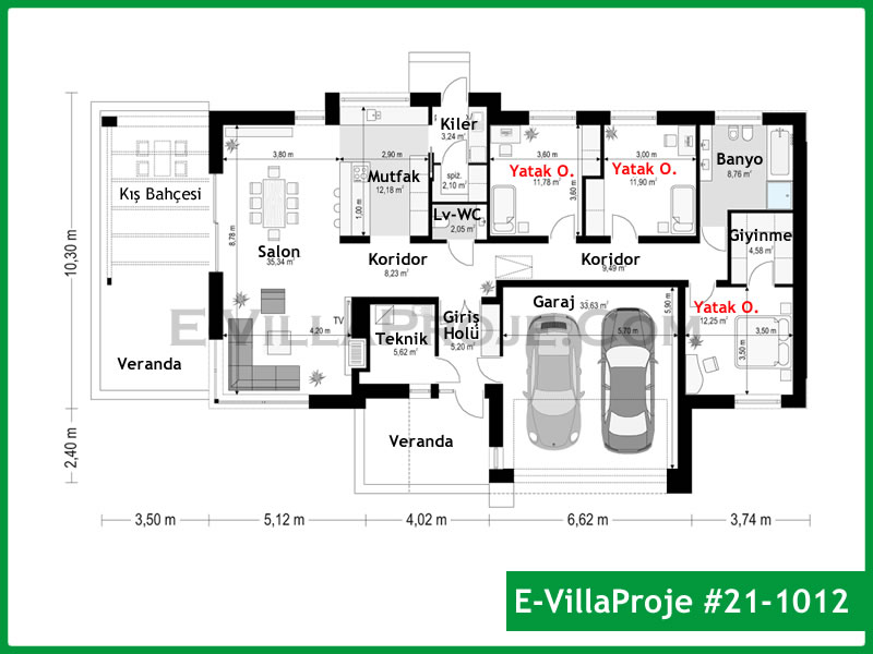 Gazbeton Çelik Ev 168 m² Tek Katlı (4+1) - Görsel 2
