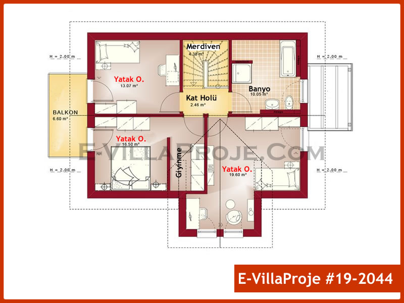Gazbeton Çelik Ev 171 m² Dubleks (4+1) - Görsel 3