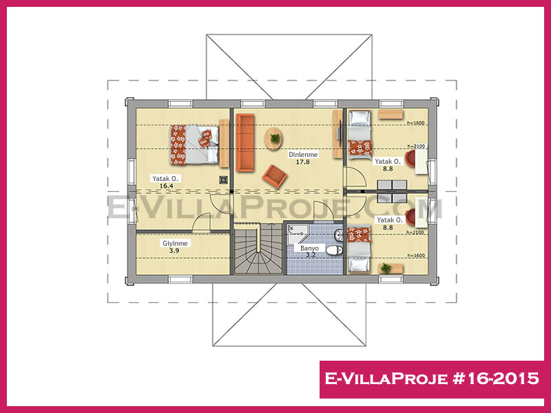 Gazbeton Çelik Ev 172 m² Dubleks (4+1) - Görsel 3