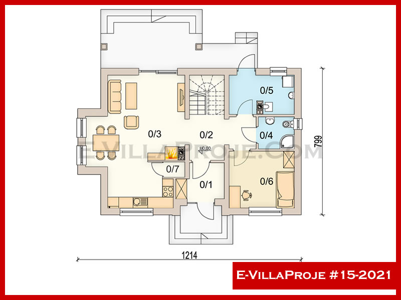 Gazbeton Çelik Ev 172 m² Dubleks (4+1) - Görsel 2