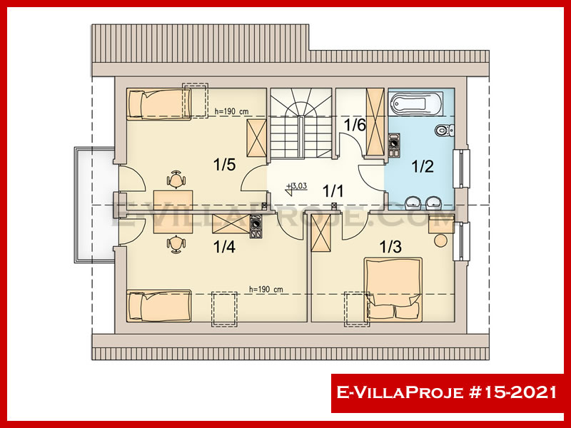 Gazbeton Çelik Ev 172 m² Dubleks (4+1) - Görsel 3
