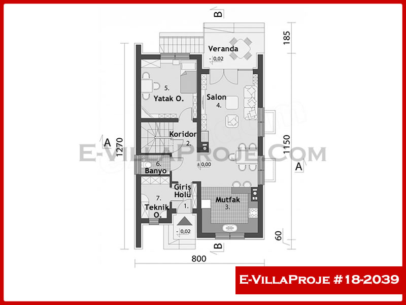 Gazbeton Çelik Ev 173 m² Dubleks (4+1) - Görsel 2