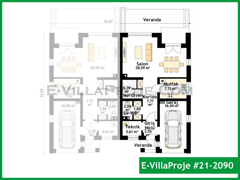 Gazbeton Çelik Ev 173 m² Dubleks (4+1) - Görsel 2