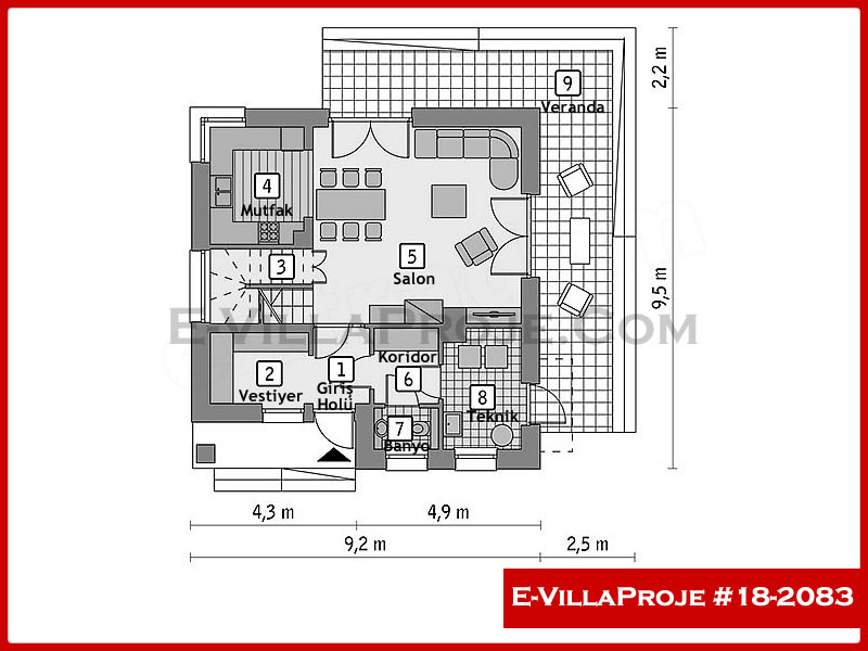 Gazbeton Çelik Ev 173 m² Dubleks (4+1) - Görsel 2