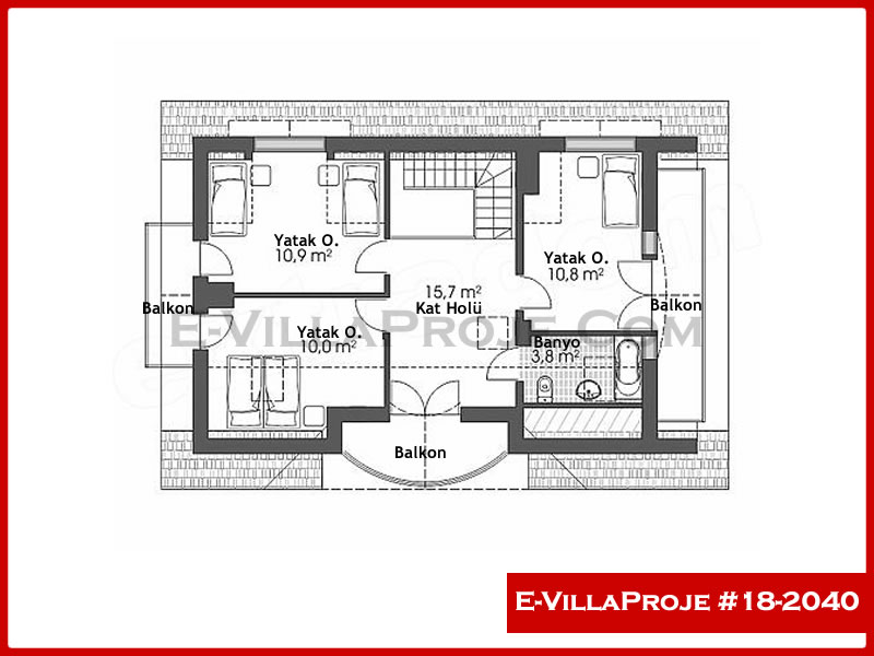 Gazbeton Çelik Ev 174 m² Dubleks (4+1) - Görsel 3
