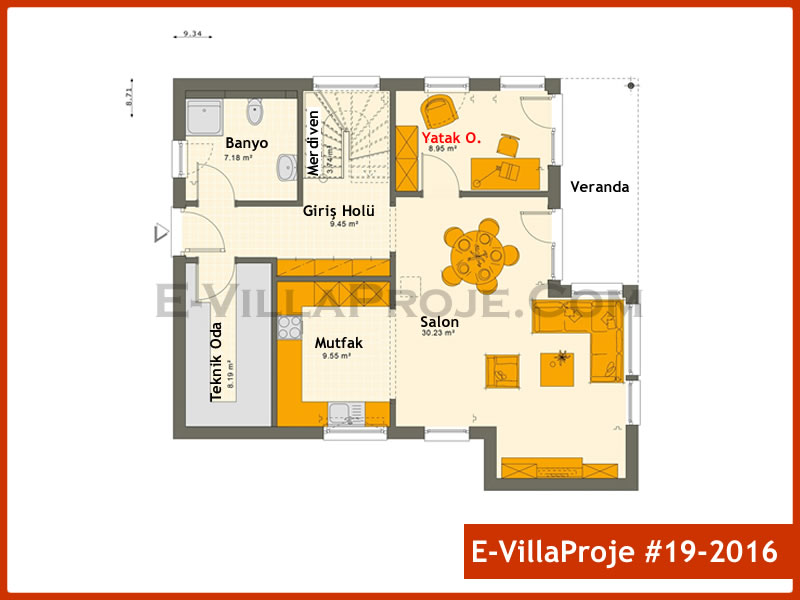 Gazbeton Çelik Ev 174 m² Dubleks (4+1) - Görsel 2