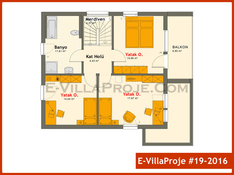 Gazbeton Çelik Ev 174 m² Dubleks (4+1) - Görsel 3