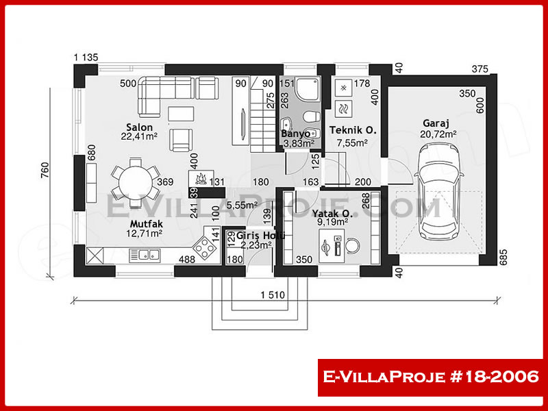 Gazbeton Çelik Ev 174 m² Dubleks (4+1) - Görsel 2