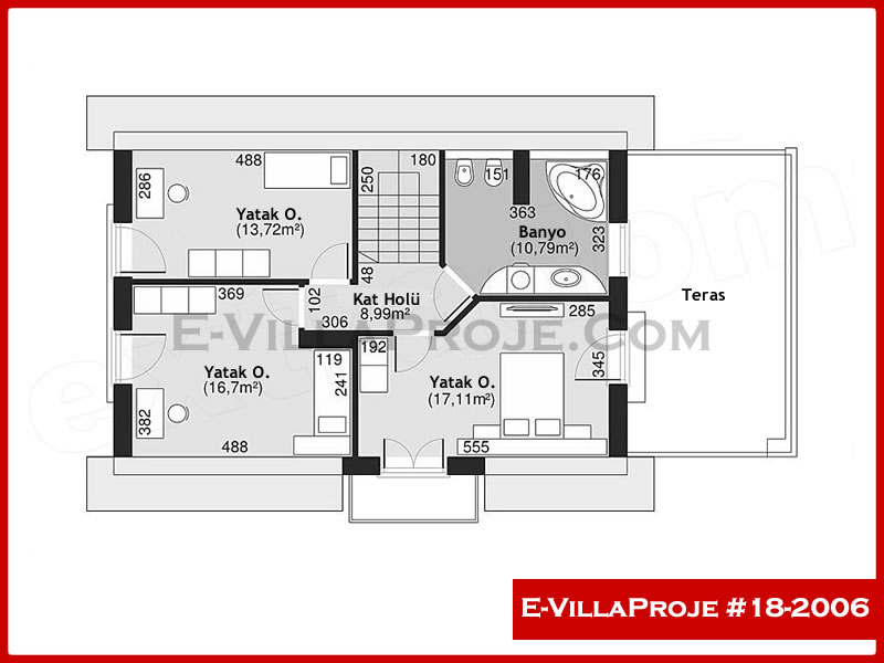 Gazbeton Çelik Ev 174 m² Dubleks (4+1) - Görsel 3