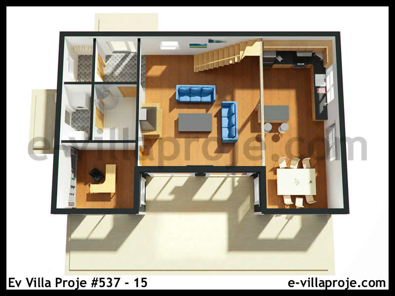 Gazbeton Çelik Ev 174 m² Dubleks (4+1) - Görsel 7