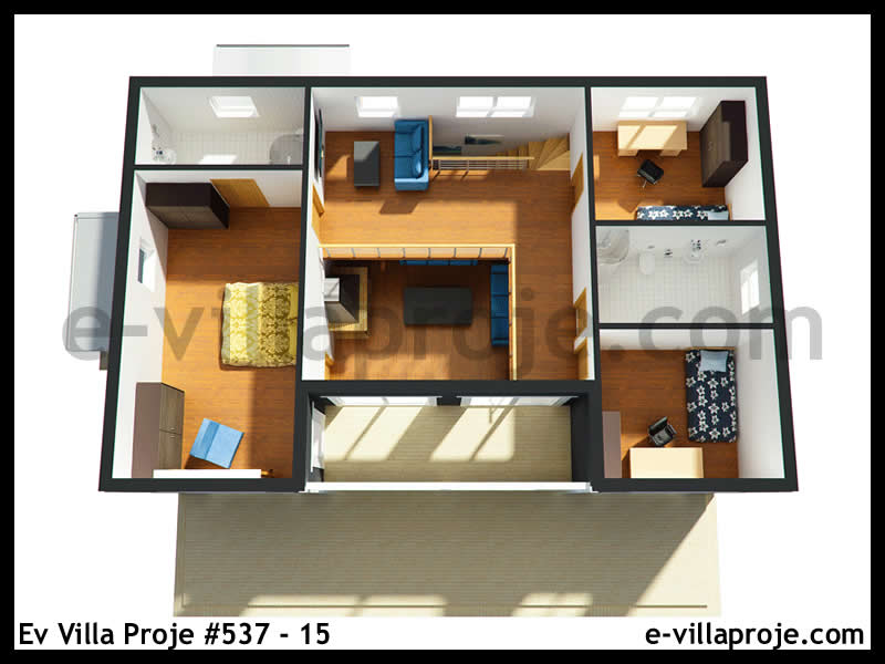 Gazbeton Çelik Ev 174 m² Dubleks (4+1) - Görsel 8