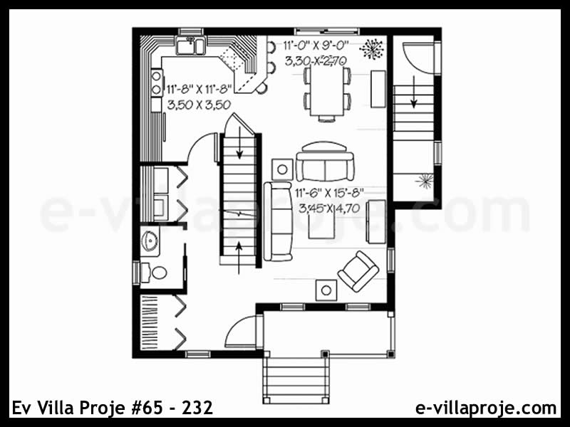 Gazbeton Çelik Ev 174 m² Dubleks (4+1) - Görsel 2