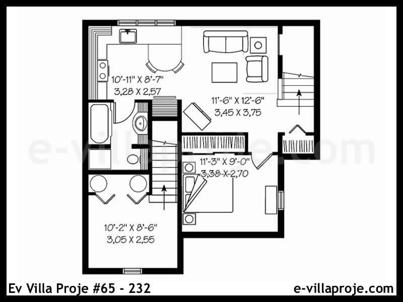 Gazbeton Çelik Ev 174 m² Dubleks (4+1) - Görsel 4