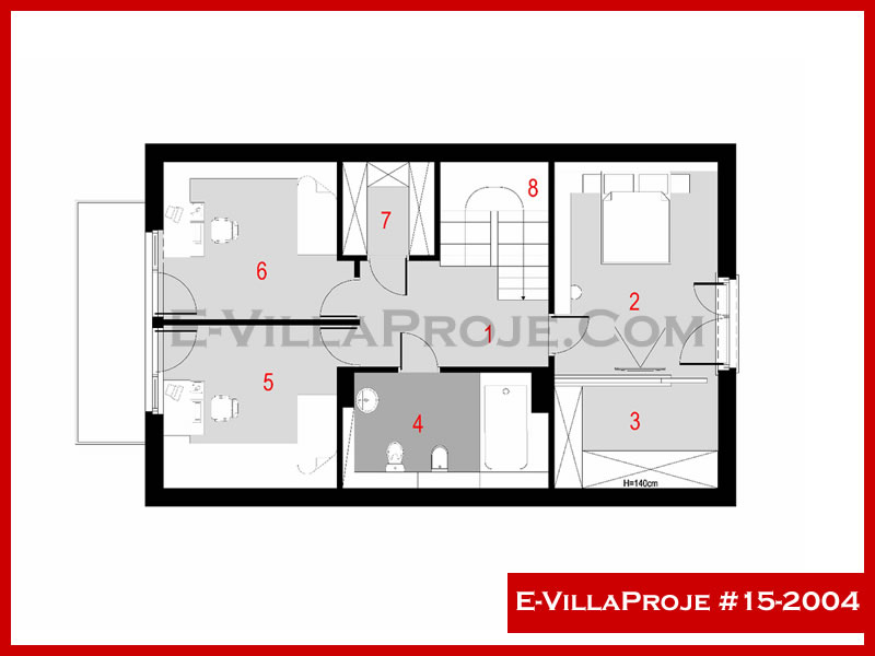 Gazbeton Çelik Ev 174 m² Dubleks (4+1) - Görsel 3