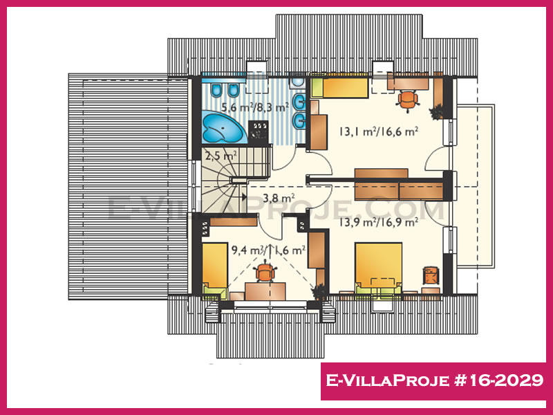 Gazbeton Çelik Ev 174 m² Dubleks (4+1) - Görsel 3