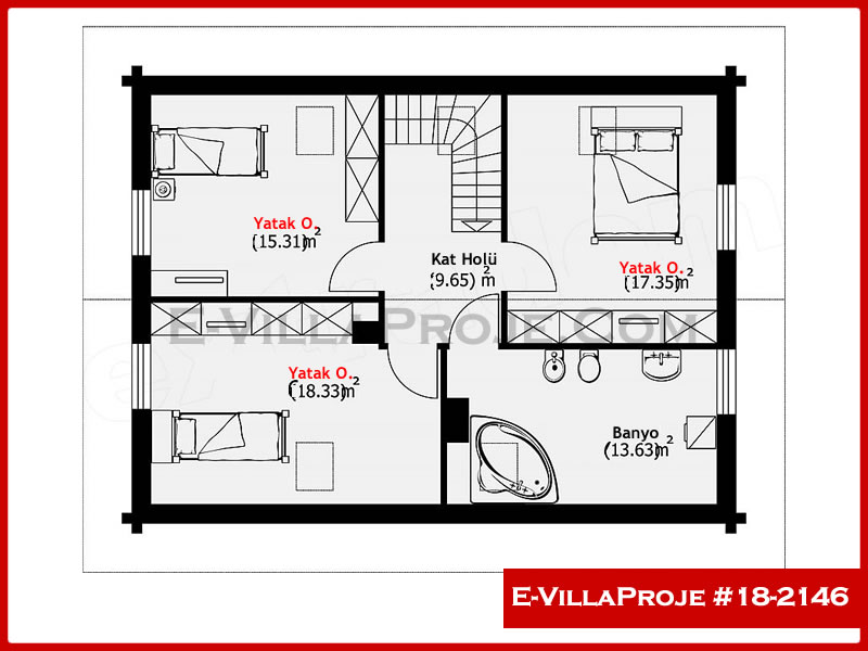 Gazbeton Çelik Ev 175 m² Dubleks (4+1) - Görsel 3